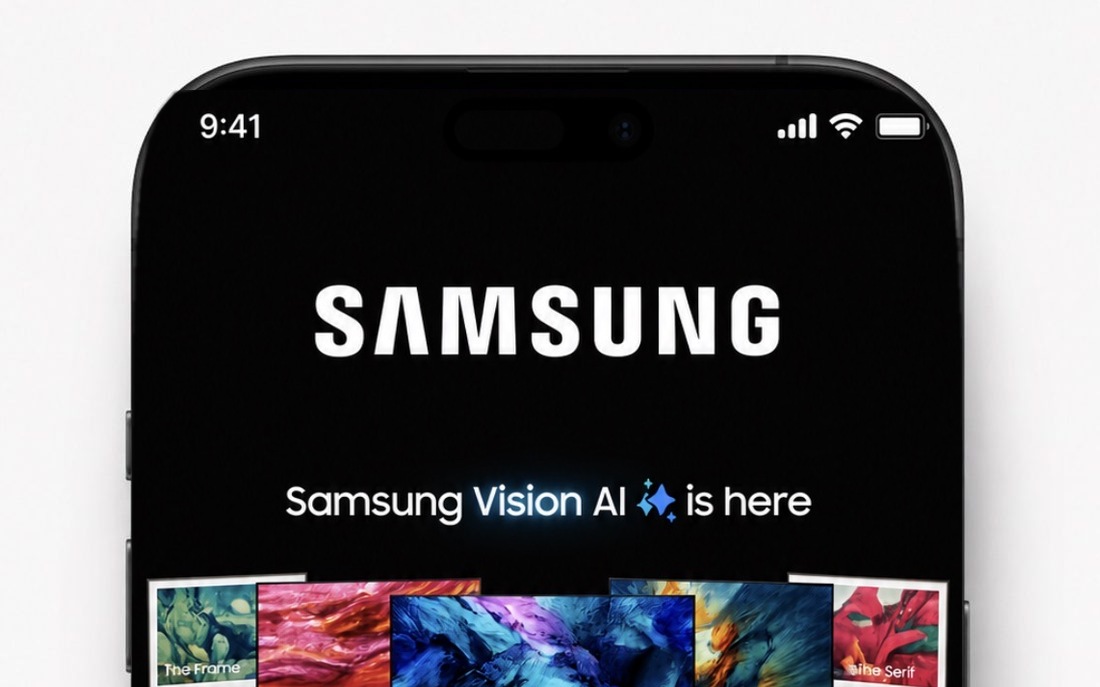 Samsung Vision AI conversational TV ad mockup — where will your TV go?